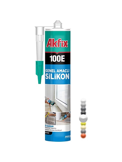 Akfix 100E Silikon Beyaz 280ml