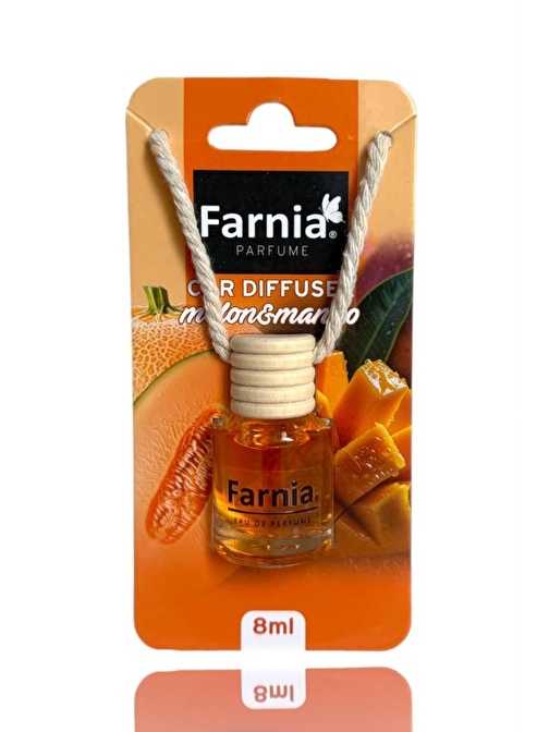 Farnia Yüksek Esanslı Askılı Araç Kokusu EDP Parfüm Mango Kavun 8 Ml