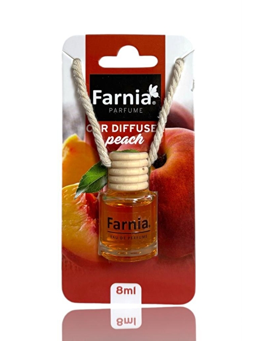 Farnia Yüksek Esanslı Askılı Araç Kokusu EDP Parfüm Şeftali 8 Ml