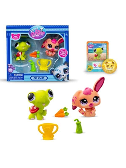 Hasbro Littlest Pet Shop 2'li Paketa 00587 G7#94-G7#95 KAPLUMBAĞA-TAVŞAN