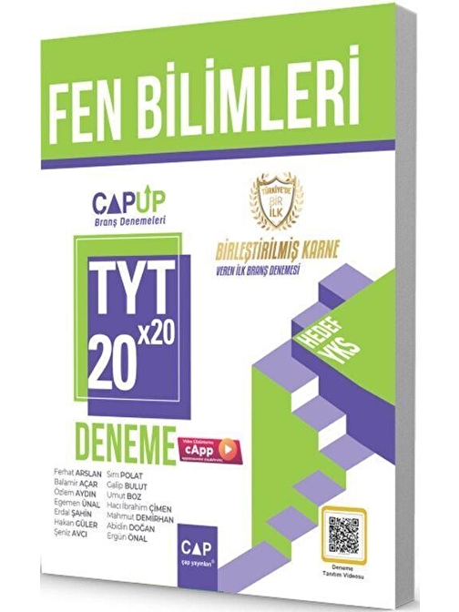 TYT Fen Bilimleri 20 x 20 Up Deneme Çap Yayınları