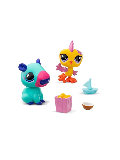 Hasbro Littlest Pet Shop 2'li Paketa 00585 G7#90 KAPİBARA-SARI KUŞ