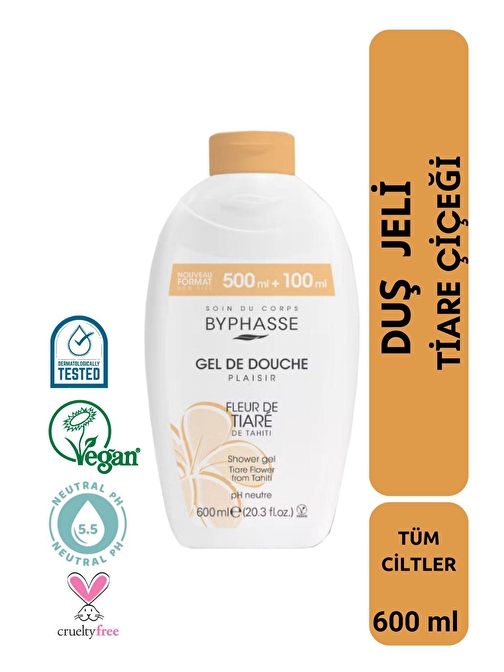 Plaisir Tiare Çiçeği Duş Jeli 600ml