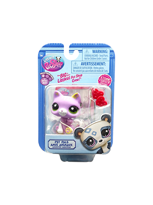 Hasbro Littlest Pet Shop Tekli Figür 00522 G7#74 MOR KEDİ