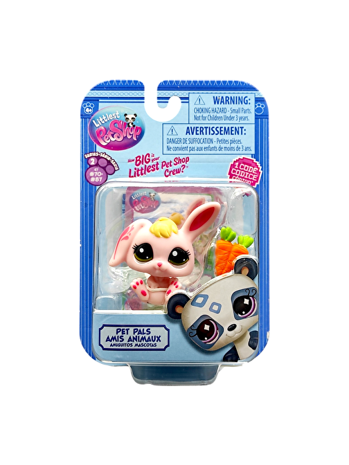 Hasbro Littlest Pet Shop Tekli Figür 00522 G7#76 PEMBE TAVŞAN