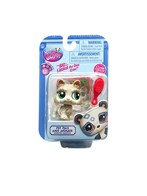 Hasbro Littlest Pet Shop Tekli Figür 00522 G7#81 TARAKLI GRİ KÖPEK