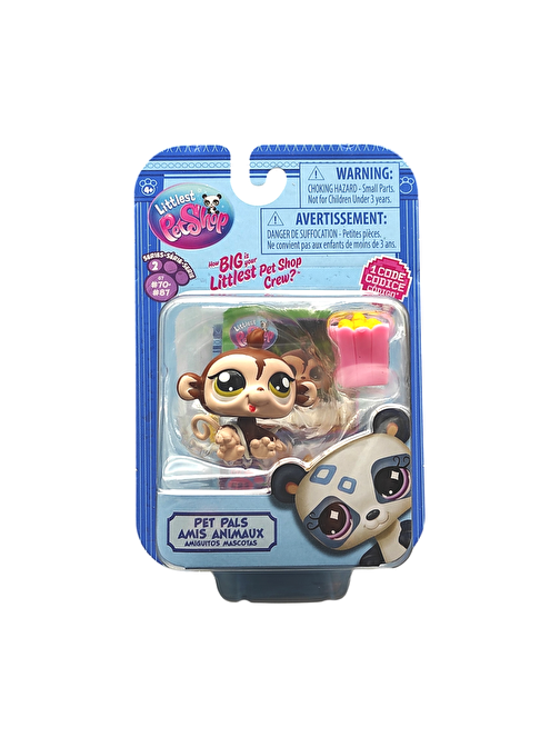 Hasbro Littlest Pet Shop Tekli Figür 00522 G7#85 MAYMUN