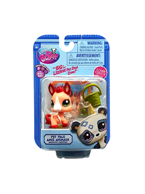 Hasbro Littlest Pet Shop Tekli Figür 00522 G7#87 PEMBE EŞEK