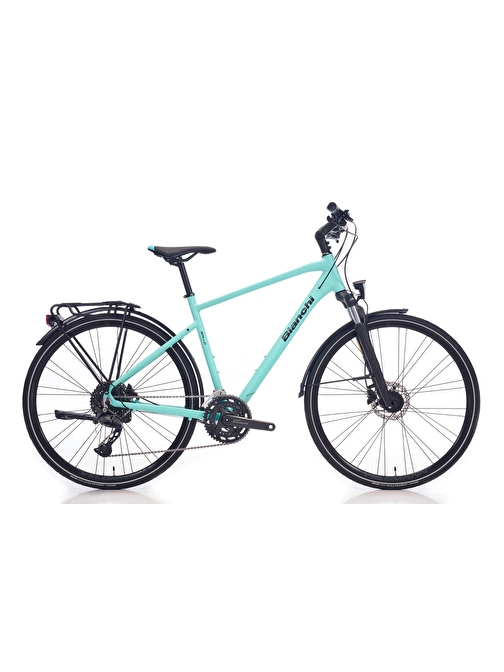 Bianchi Newtourer CUES  28 Jant 47cm ( M ) Kadro Şehir Tur Bisikleti - Celeste  Graphıte 