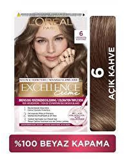 Loreal Paris Excellence Creme 6 Açık Kahve