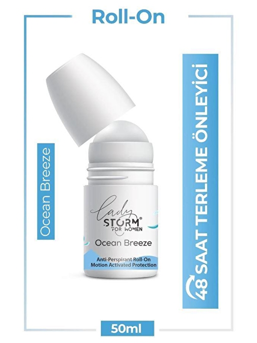 Lady Storm Kadın Roll On Terleme Karşıtı Ocean Breeze 50 ml