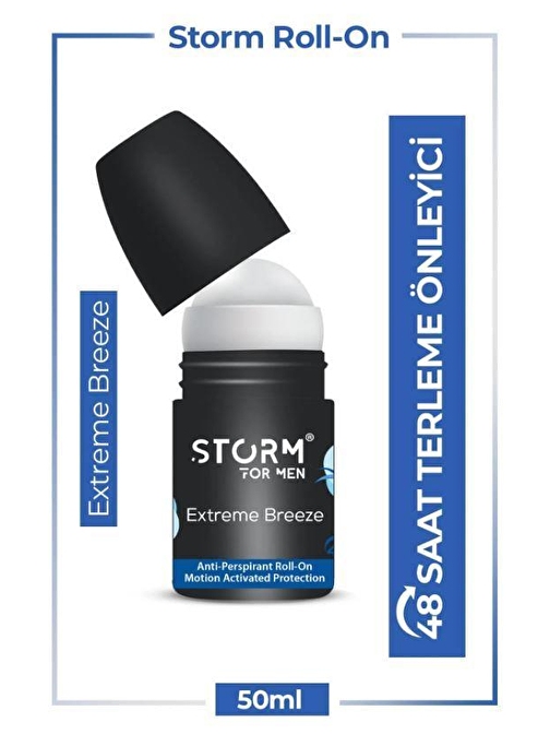 Lady Storm Erkek Roll On Terleme Karşıtı Extreme Breeze 50 ml