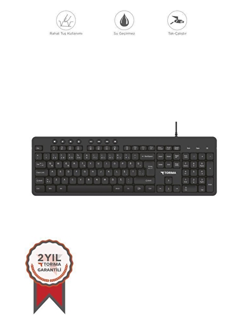 Torima TK-07 Siyah Multimedya Kablolu Q Klavye Gaming Keyboard