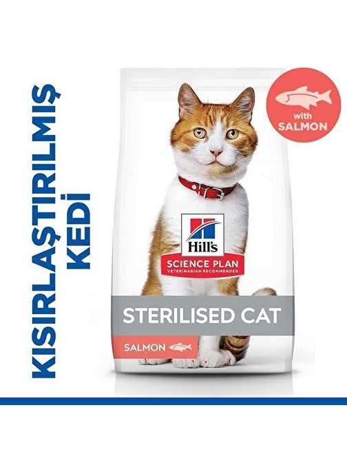 Hills S.P.Somonlu Kısırlaştırılmış Yetişkin Kedi Maması 1,5 Kg