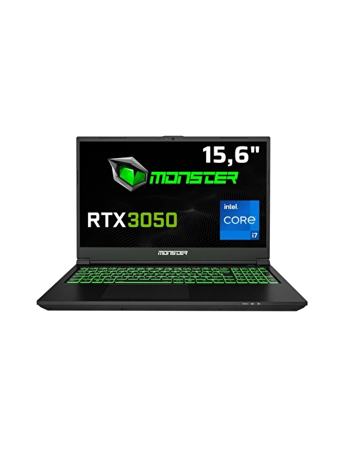 Monster Abra A5 V21.4 Intel Core i7 12700H 16 GB RAM 500 GB SSD 6 GB RTX 3050 FreeDOS 15,6" FHD 144 Hz Oyun Bilgisayarı