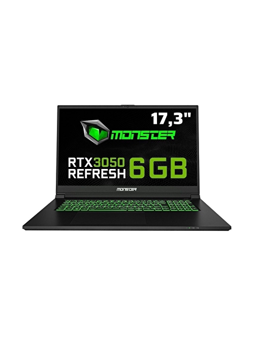 Monster Abra A7 V15.1 Intel Core i7 12700H 16 GB RAM 500 GB SSD 6 GB RTX 3050 FreeDOS 17,3" FHD 144 Hz Oyun Bilgisayarı