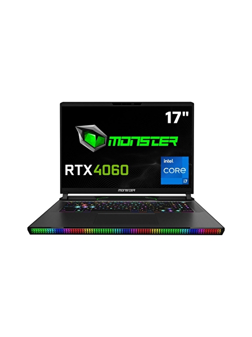 Monster Semruk S7 V9.1 NVIDIA GeForce RTX4060 Intel Core i7-13700HX 32 GB RAM 1 TB SSD 17 inç QHD+ Freedos Oyuncu Dizüstü Bilgisayarı