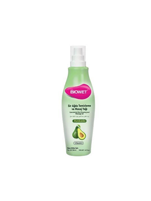 Lady Biowet Sir Ağda Temizleme ve Masaj Yağı 150 ml Avokado