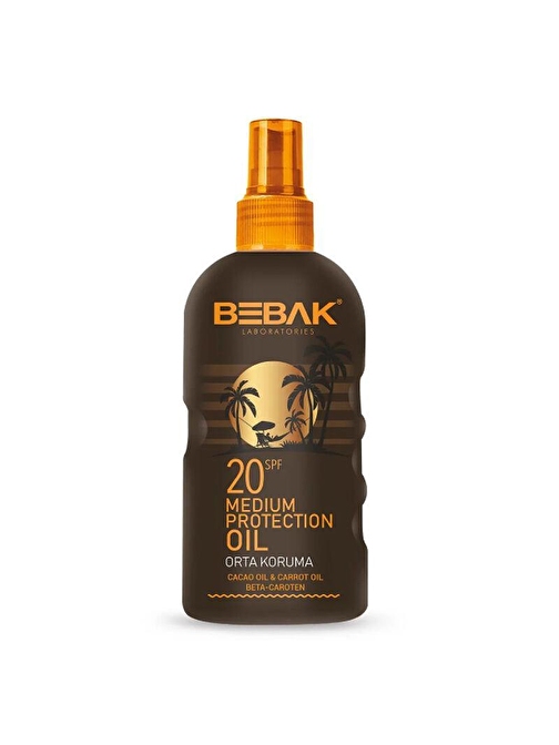 Bebak Bronzlaştırıcı Yağ 20 Spf 150 Ml