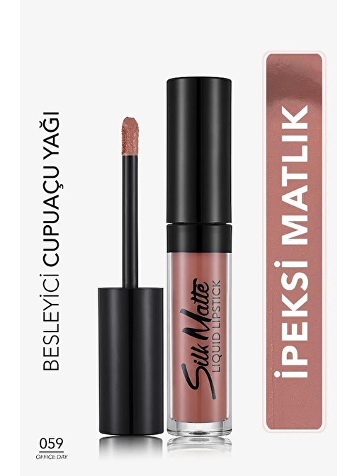 Flormar Silk Matte Yüksek Pigmentli & Mat Bitişli Nemlendirici Likit Ruj