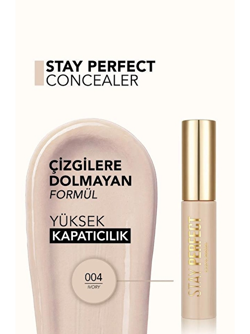 Flormar Doğal Bitişli Kapatıcı Stay Perfect Concealer 004