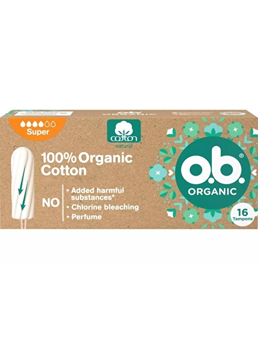 O.b Organic Super Tampon 16'lı Paket