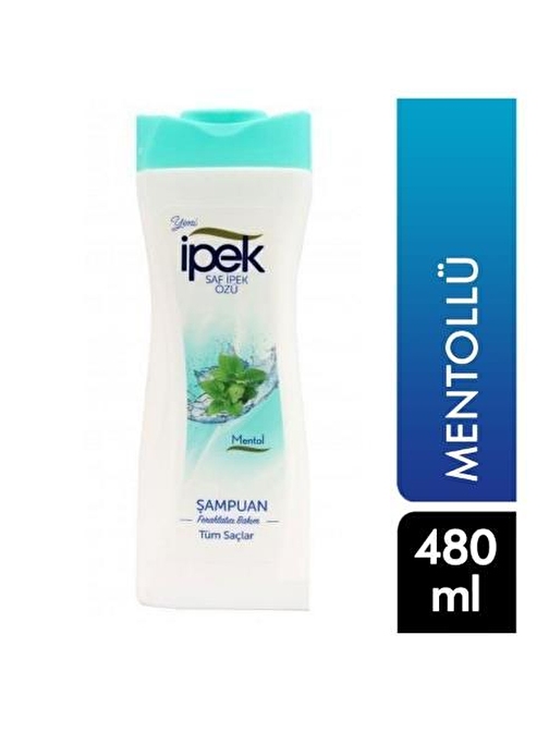 İpek Şampuan 480 ML Tüm Saçlar için Mentol