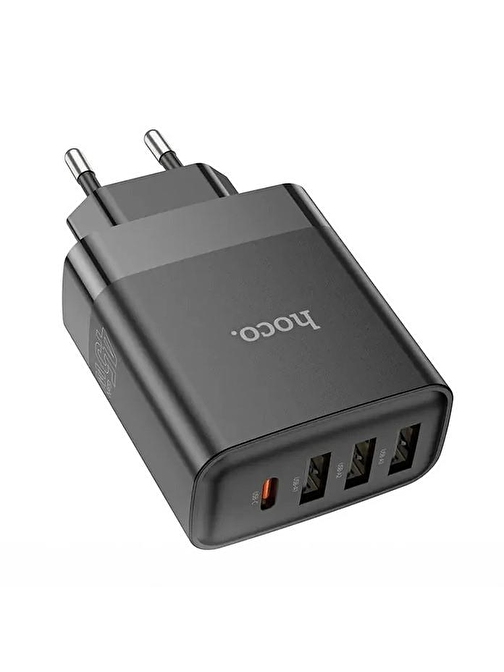 HOCO C127A PD45W 3 USB + 1 Type-C Girişli Hızlı Şarj Adaptörü Başlığı