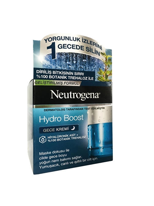 Neutrogena Hydro Boost Hiyalüronik Asit Botanik Trehaloz Gece Kremi 50 ml