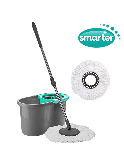 Smarter Otomatik Temizlik Seti ve Mikrofiber Yedek Mop Paspas