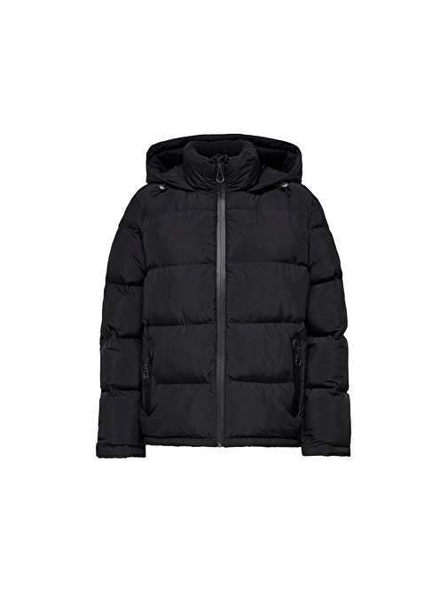 Only Onlpaula Premium Puffer Kadın Günlük Mont 15326656-BLACK Siyah