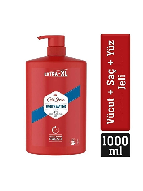 Old Spice Whitewater Erkek Duş Jeli ve Şampuan 1000 ml Ekstra-XL