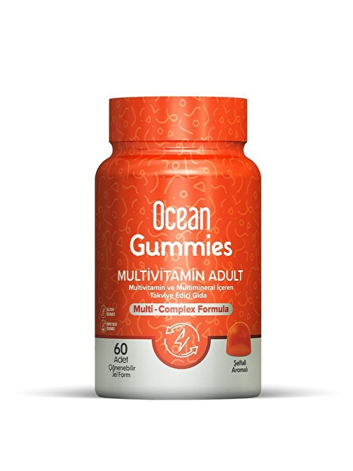 Ocean Gummies Multivitamin Adult 60 Çiğnenebilir Jel Form