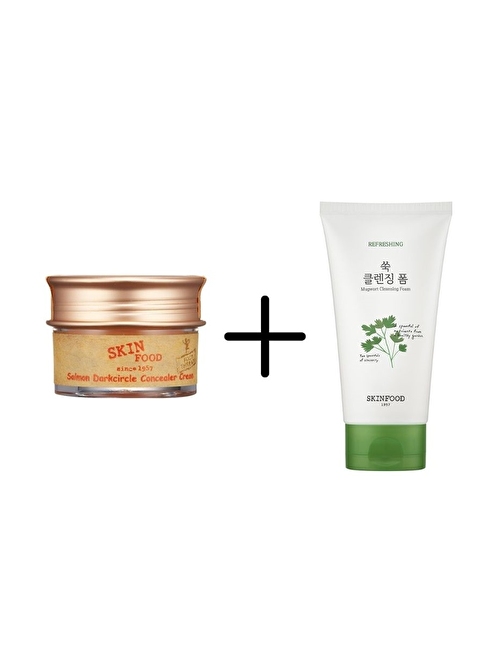 Skinfood Salmon Concealer (1) + Vege Garden Cleansing Foam Mugwort 150ml