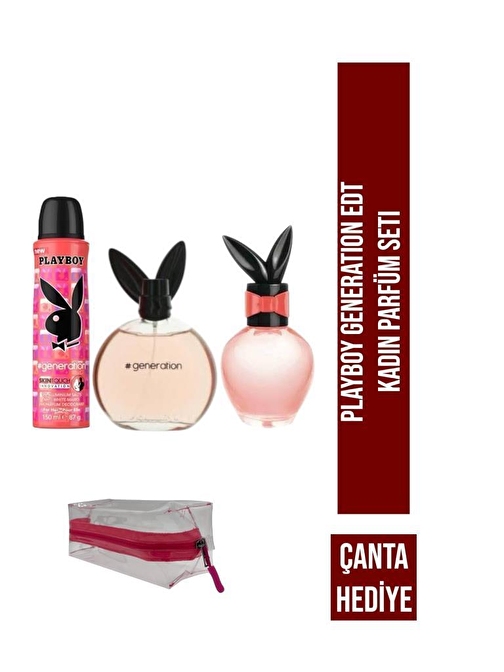 Playboy Generation EDT 60+75 ml Kadın Parfüm Seti