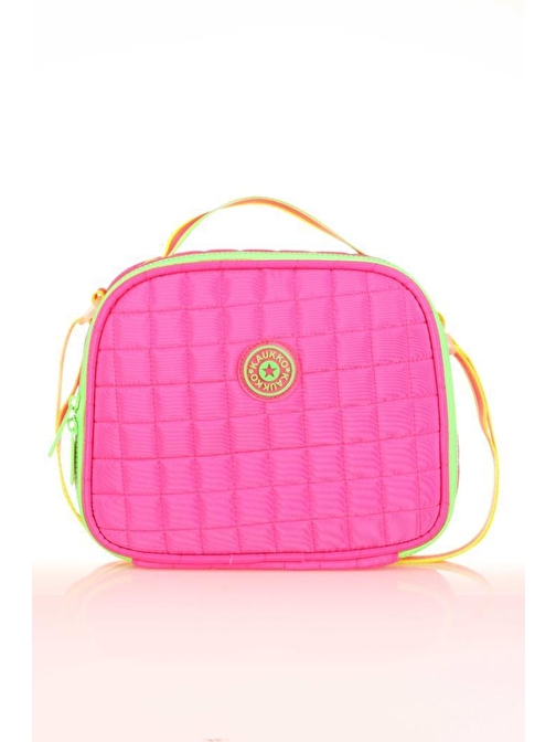 Kaukko Quilted Beslenme Çantası Pink K9046