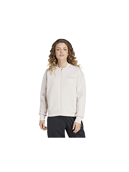 adidas W Xpl Sweat Jkt Kadın Günlük Ceket JD6644 Krem