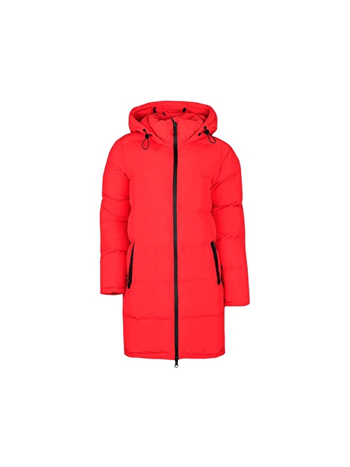 Only Onlpaula Premium Puffer Kadın Günlük Mont 15326656-HIGH-RISK-RED Kırmızı