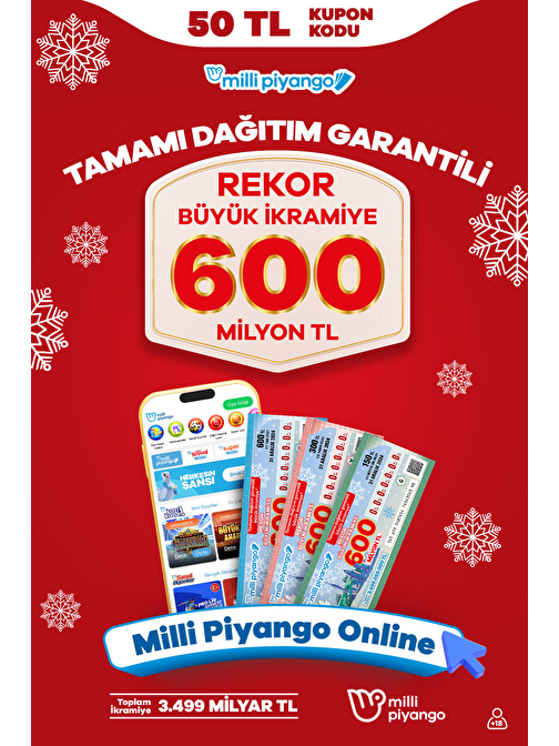 50 TL - Milli Piyango Online Kupon Kodu