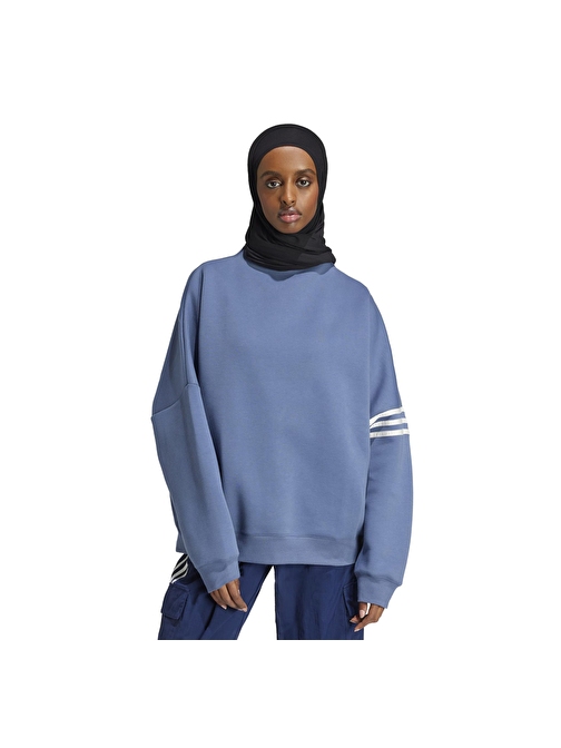 IX9879-K adidas Neucl Ovs Sweat Kadın Sweatshirt Mavi