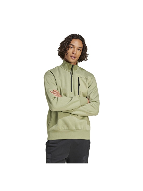 IY1502-E adidas M Ce Fl Hz Erkek Sweatshirt Yeşil