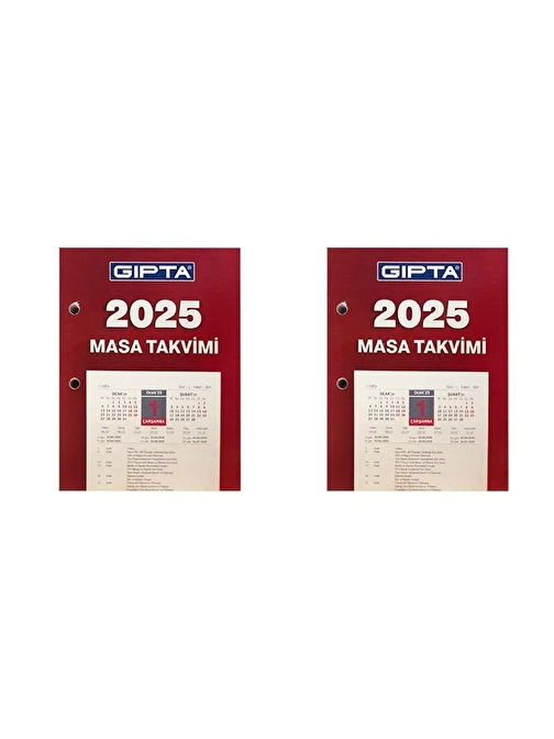 Gıpta 2025 365-GTB 10x13 Masa Takvimi Blok AJND 2 Adet