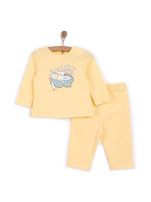 HelloBaby Tavşan Neni Pijama Takımı Kız Bebek