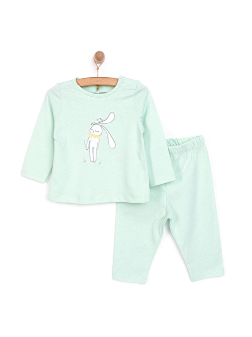 HelloBaby Tavşan Neni Pijama Takımı Kız Bebek