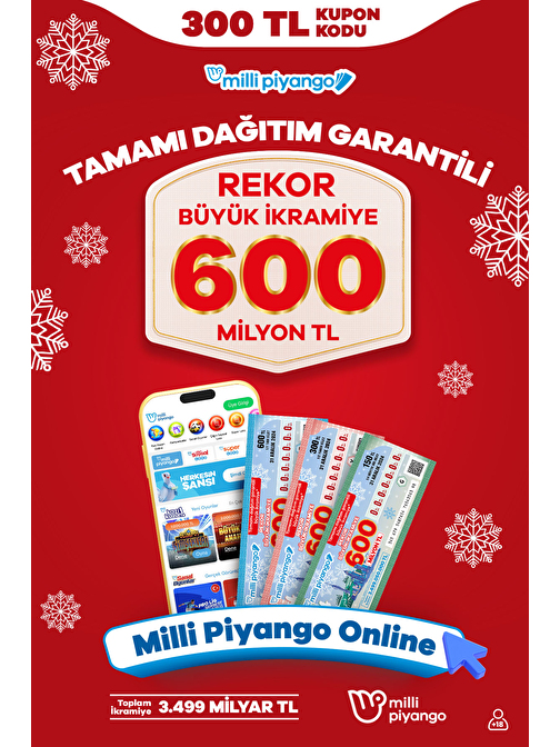 300 TL - Milli Piyango Online Kupon Kodu