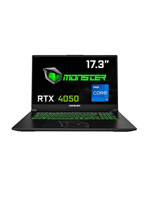 Monster Abra A7 V16.1.4 Intel Core i7 13700HX 16 GB RAM 1 TB SSD 6 GB RTX 4050 Freedos 17,3" FHD 144 Hz