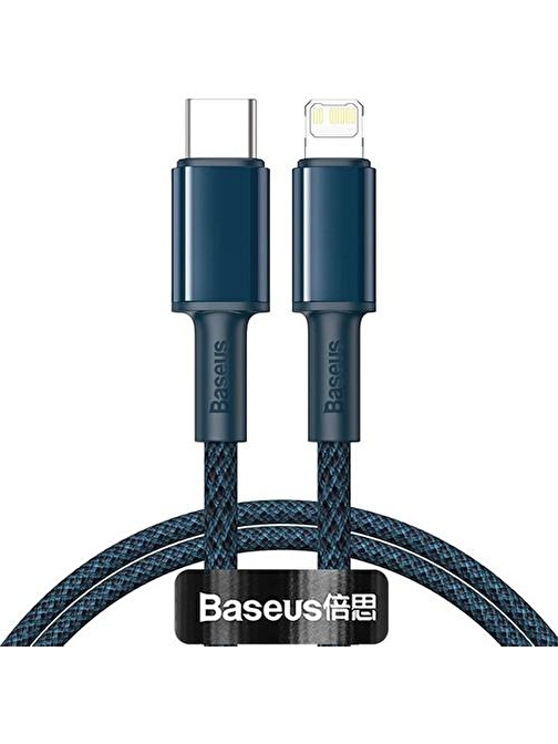 Baseus High Density Braided 20W Type-C To iPhone Lightning Hızlı Şarj ve Data Kablosu 1m