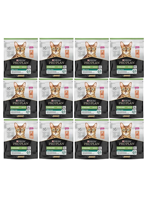 Proplan Sterilised Somon Kısır Kedi Maması 400 Gr*12 Adet