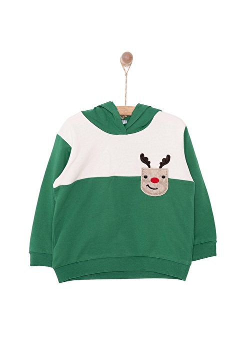 HelloBaby Snow Party Erkek Kapüşonlu Sweatshirt Erkek Bebek