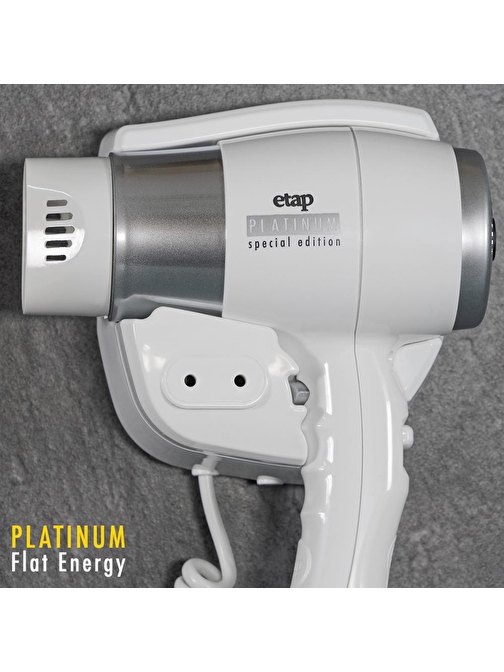 Etap EE 187-4 Platinum Flat Energy Duvara Monte Otel Tipi Saç Kurutma Makinesi